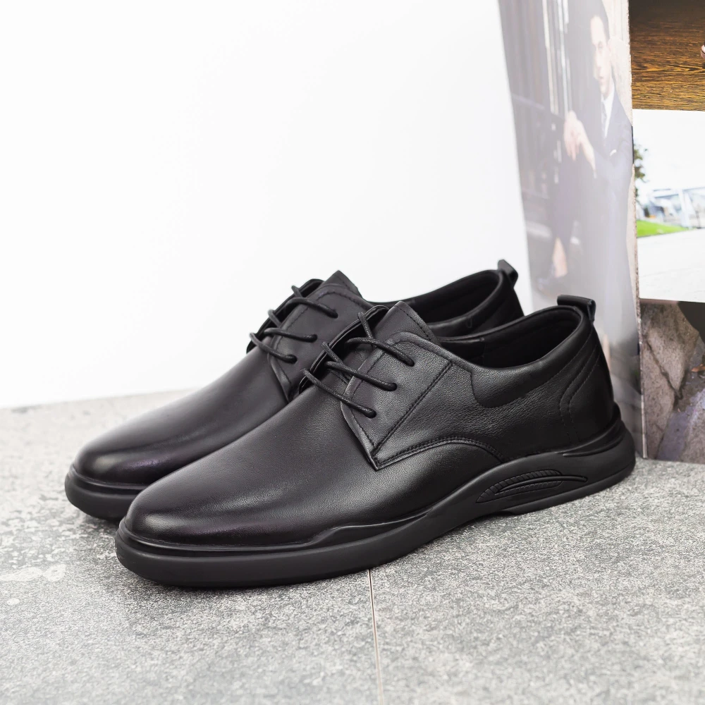 Pantofi barbati din piele naturala w2301 negru | mels