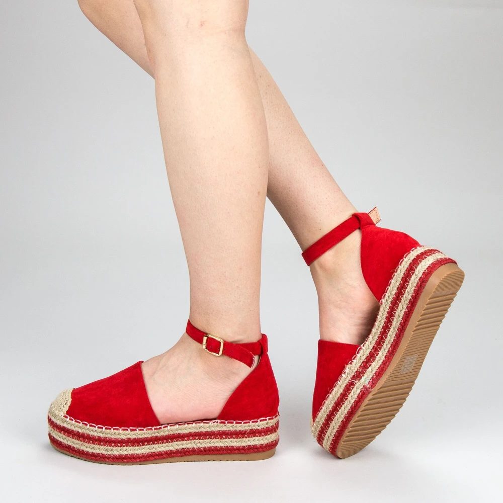 Pantofi Casual Dama cu Platforma FS3 Red (075) Mei