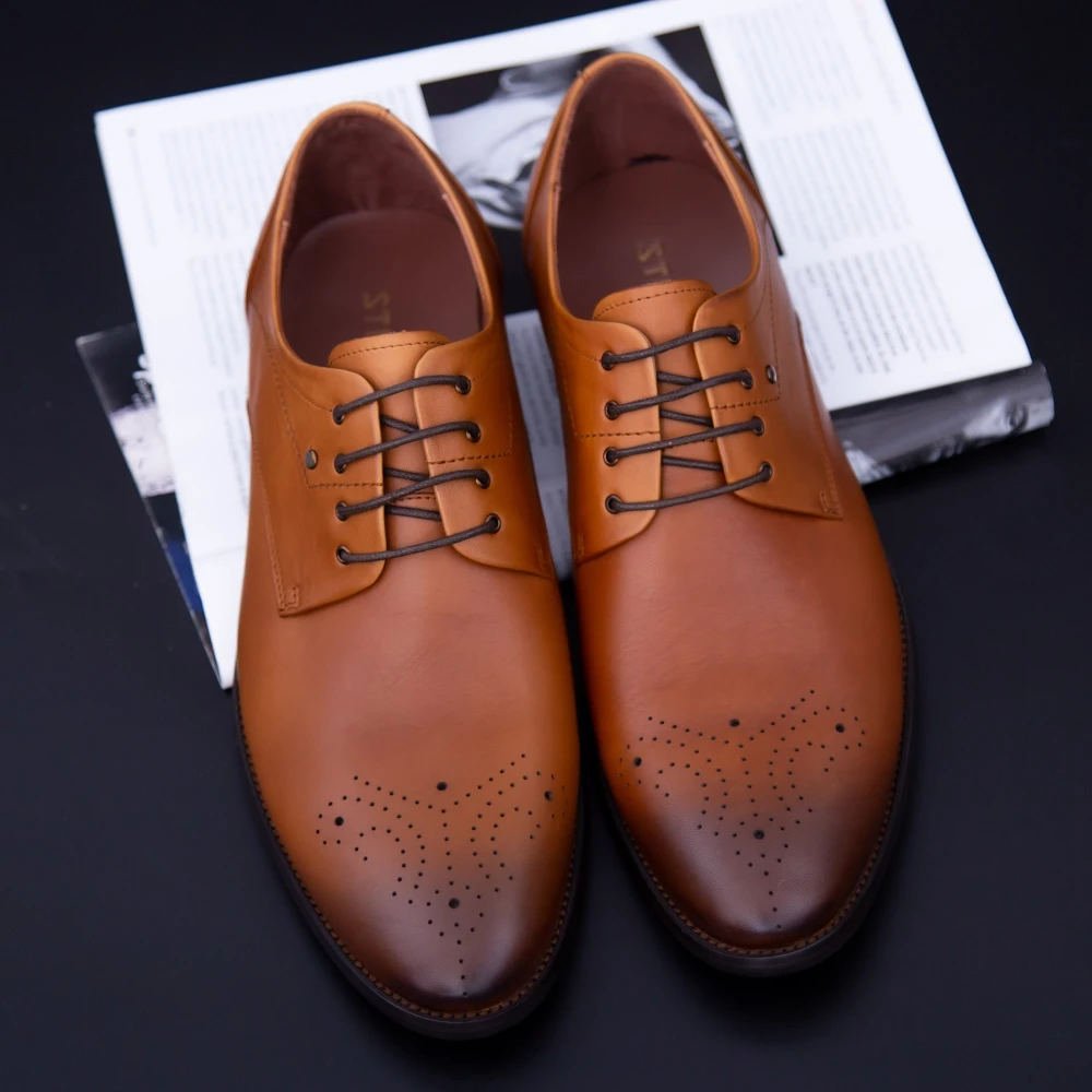 Pantofi barbati din piele naturala y006a-26f cafea | stephano