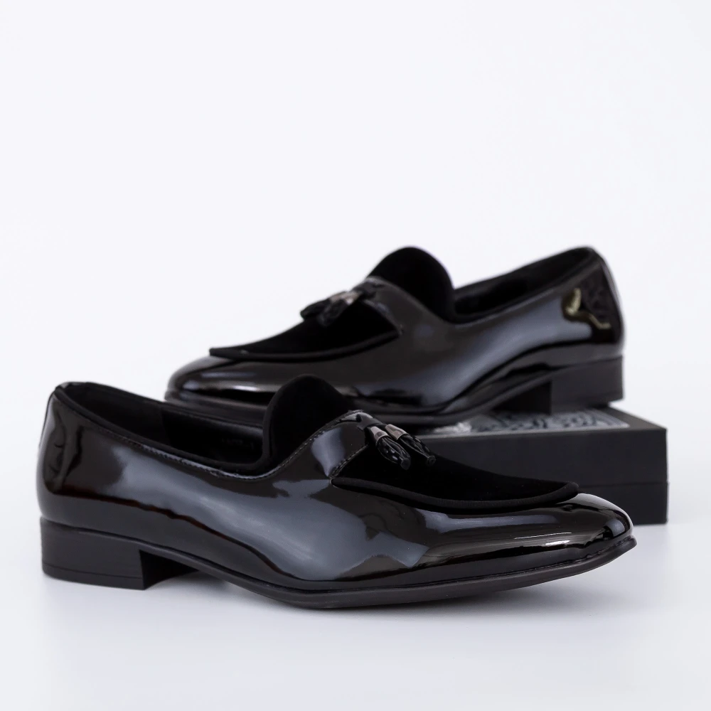 Pantofi barbati 1a07-1 negru | oskon