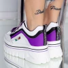 Pantofi Sport Dama cu Platforma 2018 Mov Mei