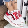 Pantofi Sport Dama cu Platforma 2018 Rosu Mei
