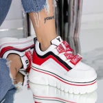 Pantofi Sport Dama cu Platforma 2018 Rosu Mei