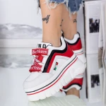 Pantofi Sport Dama cu Platforma 2018 Rosu Mei