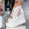Sandale Dama cu Platforma WL171 Alb Mei