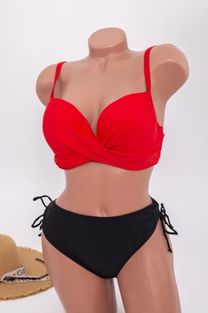 Costum de Baie Dama 2 piese M090 Rosu Meina