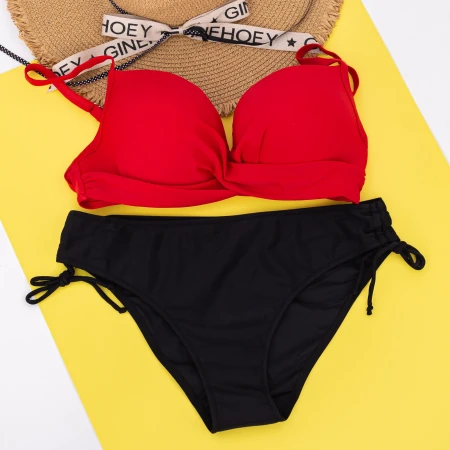 Costum de Baie Dama 2 piese M090 Rosu Meina