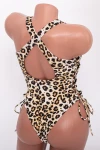 Costum de Baie Dama intreg Y3059 Leopard Bej Meina