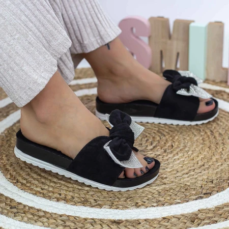 Papuci Dama WS220 Negru-Alb Mei