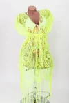 Rochie de Plaja 203-1 Verde neon Meina