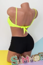 Costum de Baie Dama 2 Piese A2045 Verde neon Meina