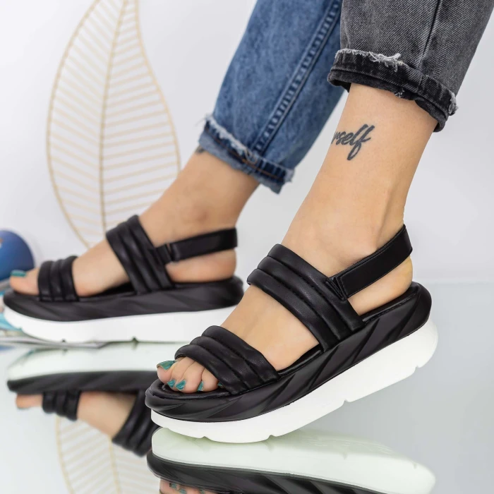 Sandale Dama cu Platforma WL219 Negru » MeiMei.Ro