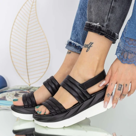 Sandale Dama cu Platforma WL219 Negru » MeiMei.Ro