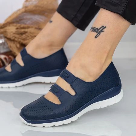 Balerini Dama XH2067 Albastru inchis Angel Blue