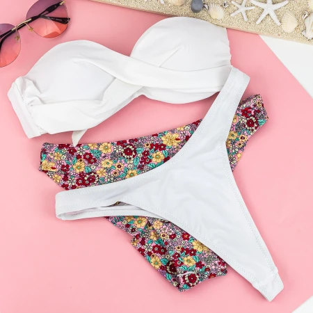 Costum de Baie Dama 3 Piese F09 Alb Meina
