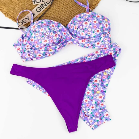 Costum de Baie Dama 3 Piese F18 Lila Meina