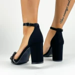 Sandale Dama cu Toc gros XKK530 Negru Mei