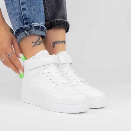 Pantofi Sport Dama 2XJ59 Alb Mei