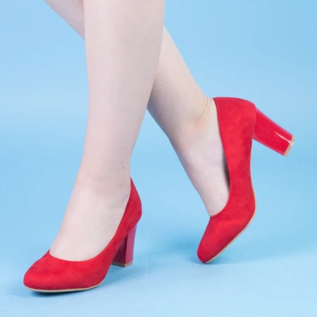 Pantofi cu Toc QZL128A Red Mei