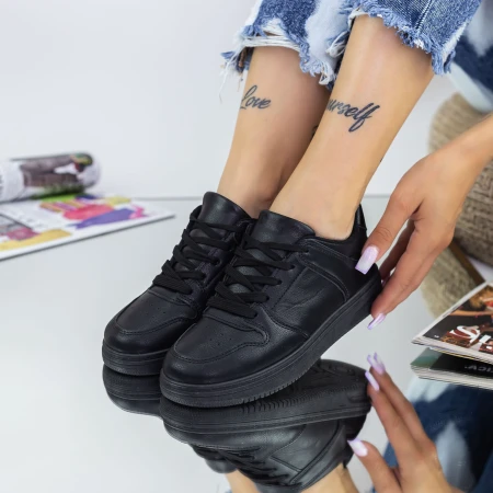 Pantofi Sport Dama A28 Negru Fashion