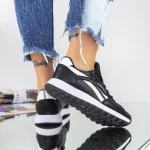 Pantofi Sport Dama 720-1 Negru-Alb Fashion