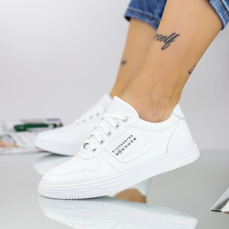 Pantofi Sport Dama 933 Alb Fashion