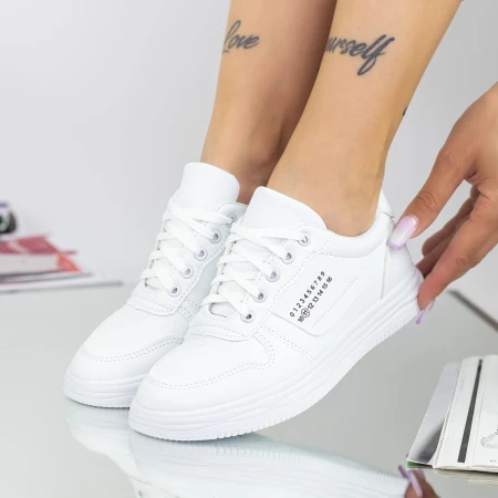 Pantofi Sport Dama 933 Alb Fashion