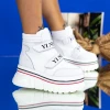 Pantofi Sport Dama cu Platforma 2W252 Alb Mei