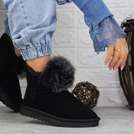 Ghete UG Dama 2N3 Negru-Gri » MeiMei.Ro