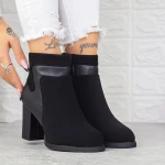 Botine Dama cu Toc gros 2MX378 Negru » MeiMei.Ro