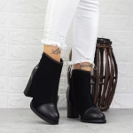 Botine Dama cu Toc gros 2MX379 Negru » MeiMei.Ro