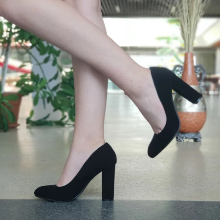 Pantofi cu Toc XKK130A Black Mei