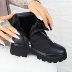Ghete Dama cu Platforma 2MX513 Negru » MeiMei.Ro
