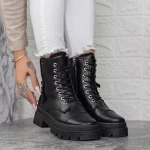 Ghete Dama cu Platforma 2XJ77 Negru » MeiMei.Ro