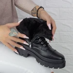 Ghete Dama cu Platforma 2XJ77 Negru » MeiMei.Ro