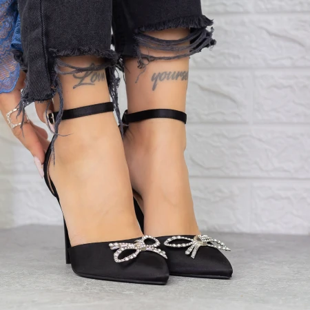 Pantofi Stiletto KV60 Negru » MeiMei.Ro