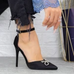 Pantofi Stiletto KV60 Negru » MeiMei.Ro