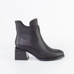 Botine Dama cu toc gros K4098-3190D Negru » MeiMei.Ro