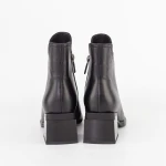 Botine Dama cu toc gros K4098-3190D Negru » MeiMei.Ro