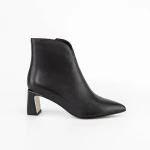 Botine Dama cu toc gros 2091-5-61A Negru » MeiMei.Ro