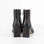 Botine Dama cu toc gros 2091-5-61A Negru » MeiMei.Ro