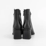 Botine Dama cu toc gros K822-1A Negru » MeiMei.Ro