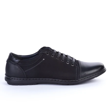 Pantofi Casual Barbati 30-62 Black Renda