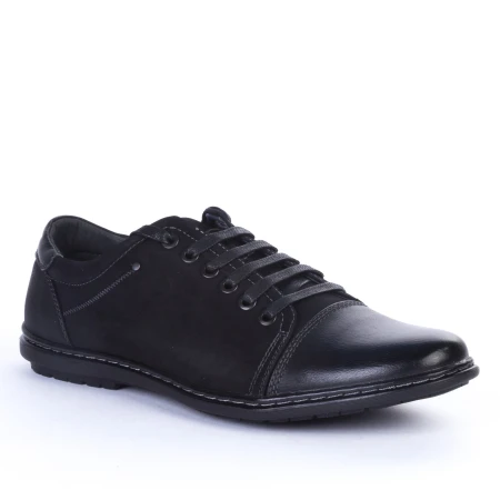 Pantofi Casual Barbati 30-62 Black Renda