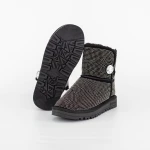 Ghete UG Dama 2W325 Negru-Guncolor » MeiMei.Ro