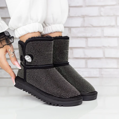 Ghete UG Dama 2W325 Negru-Guncolor » MeiMei.Ro