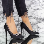 Pantofi Stiletto 2XKK585 Negru » MeiMei.Ro