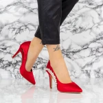 Pantofi Stiletto 2XKK7 Rosu » MeiMei.Ro