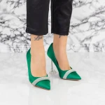 Pantofi Stiletto 2SY18 Verde » MeiMei.Ro