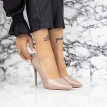 Pantofi Stiletto 2YZ1 Champagne » MeiMei.Ro